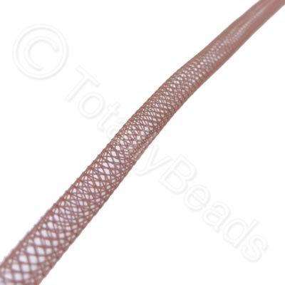 Nylon Mesh Tubing - 4mm Brown - 4m pack