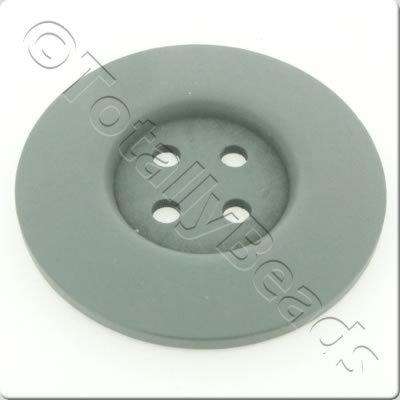Wooden Button 60mm - Grey