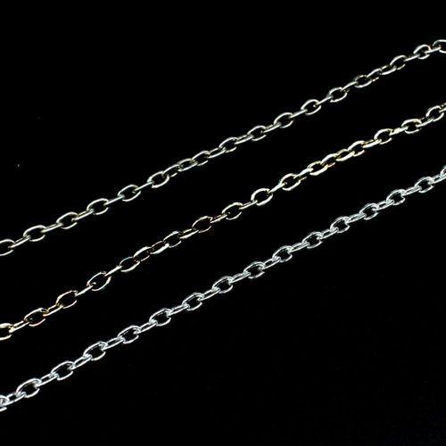 Chain Silver Plated - Oval 4x3mm
