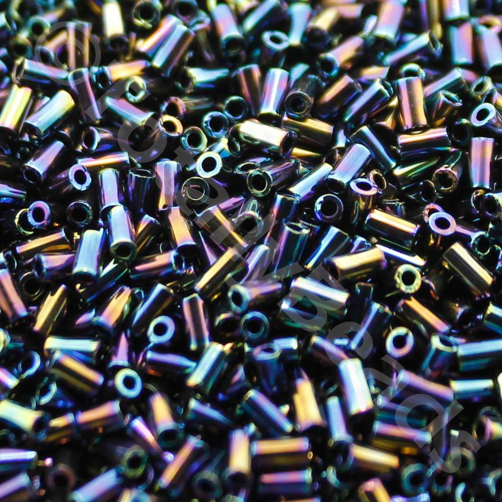 Toho 3mm Bugle Seed Beads 10g - Rainbow Iris