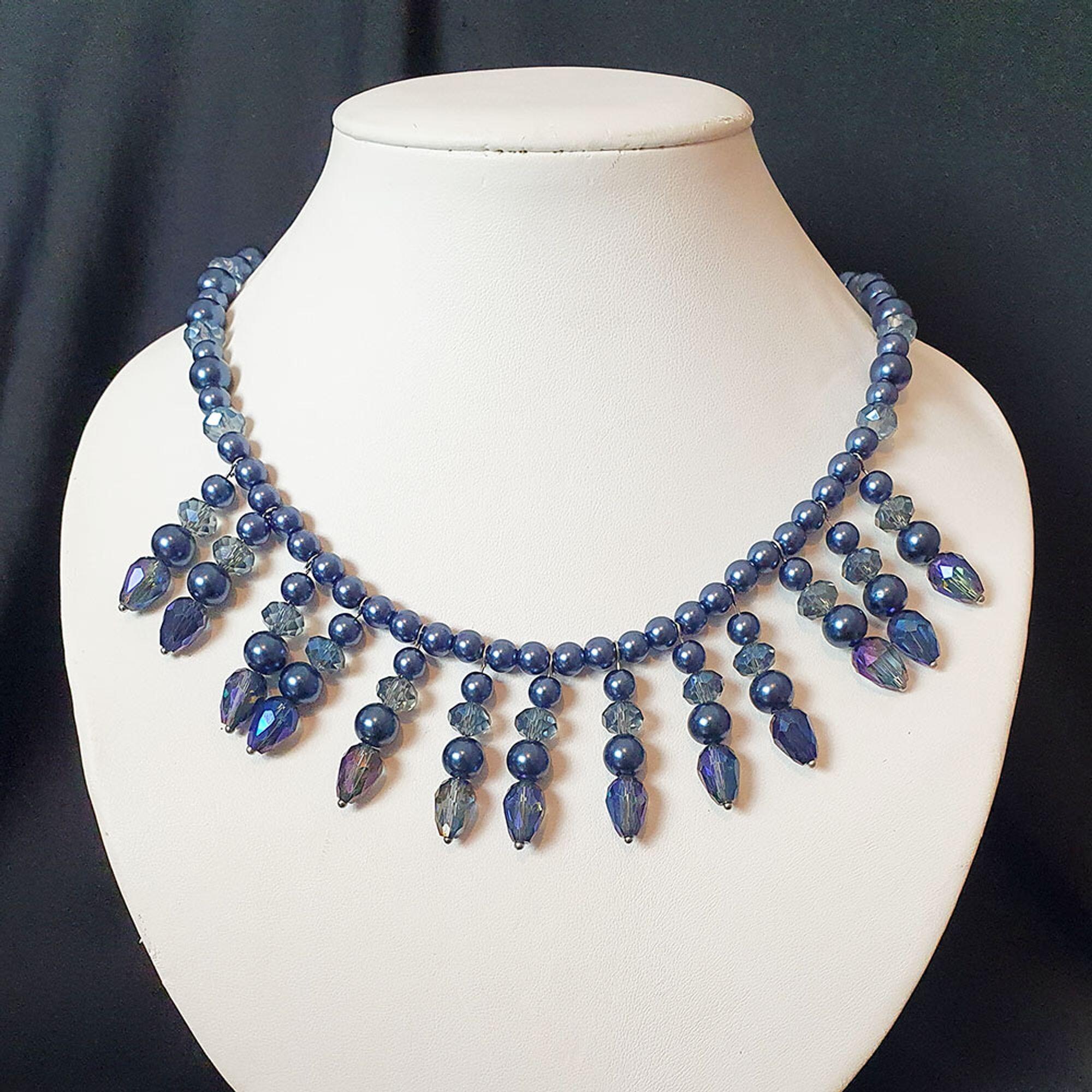 Skye Necklace - Half Blue Iris