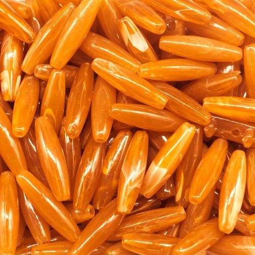 Acrylic Marble Beads Rice 19mm 25pcs   Copper for jewellery making