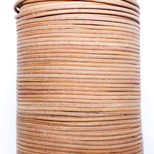 Leather Cord 1.5mm   Natural 1 Metre for jewellery making