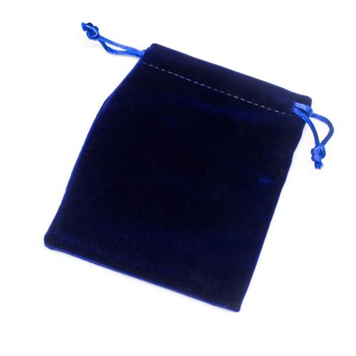 Velvet Gift Pouch 12cm   Royal Blue for jewellery making