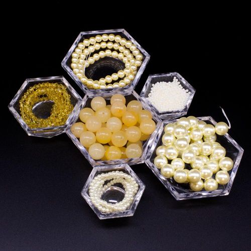 Premium Hugs & Kisses Jewellery Set yellow jade jewelry making kit — DIY set with beads and instructions for creating handmade jewelry