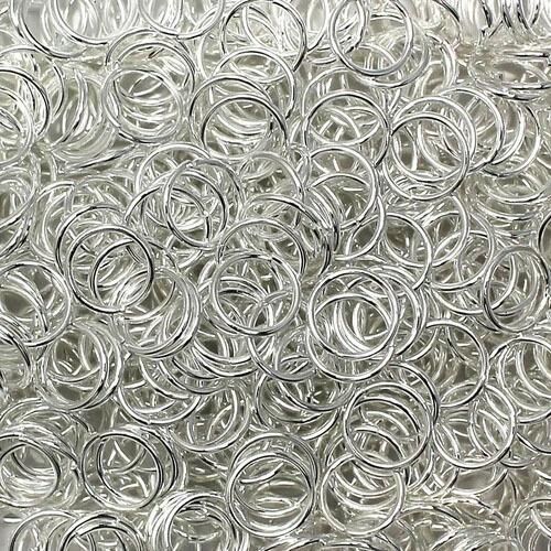Jump Rings 9x1mm 85pcs   Silver Plated for jewellery making