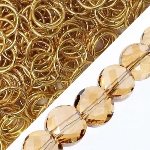 BC 2023 WK 46 Laura Crystal Rings   Gold 9mm for jewellery making