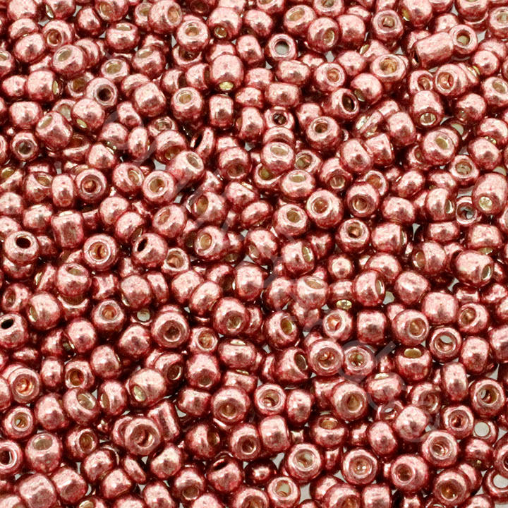 Seed Beads Metallic  Red - Size 8 100g