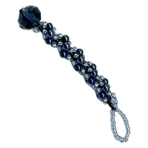 Sirena Sprial Bracelets Make 5 dark blue bracelet making kit — DIY set with beads and instructions for creating handmade jewelry