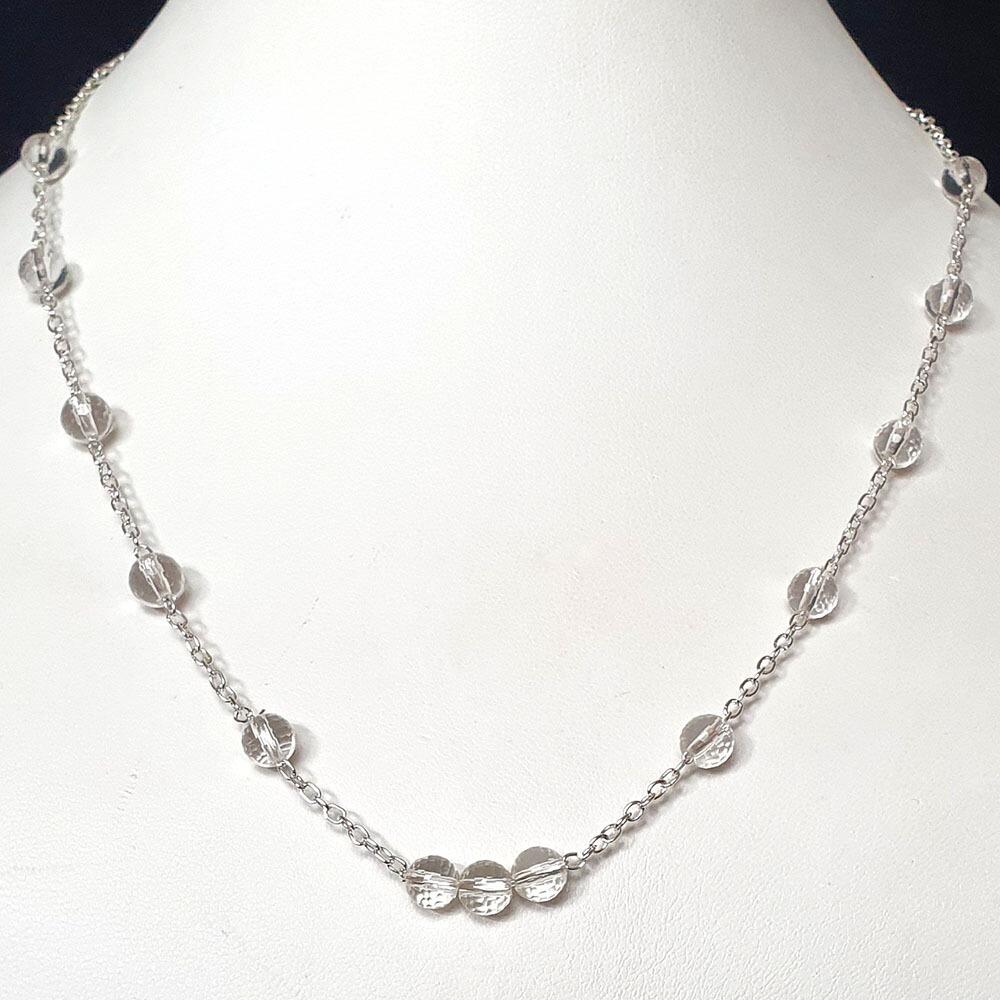 Chain Necklace Tiny Orbit Pendant Gold Chain Mixed Metal Pendant 44cm - Amy Tamblyn