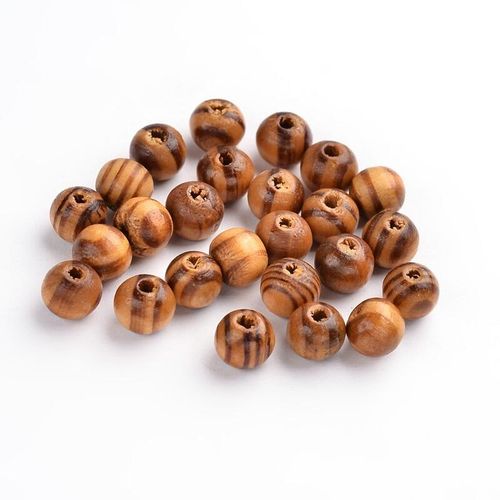 Wooden Bead Round 8mm Dyed Burlywood 100pcs for jewellery making
