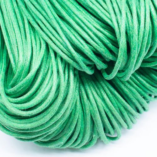 Wax Cotton Cord 1.5mm 4 metres   Emerald for jewellery making