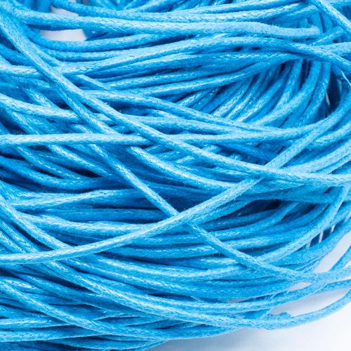 Wax Cotton Cord 1.5mm 4 metres   Cyan for jewellery making