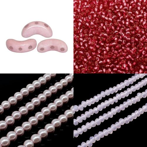 BC24 WK25 Triple Spiral Arcos Jewellery   Pink 4mm for jewellery making