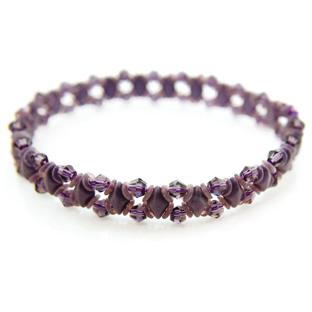 GemDuo Sparkle Bracelets - Dark Purple