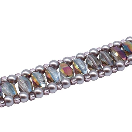 Shannon Rice Bracelet Makes 2 majestic pink bracelet making kit — DIY set with beads and instructions for creating handmade jewelry