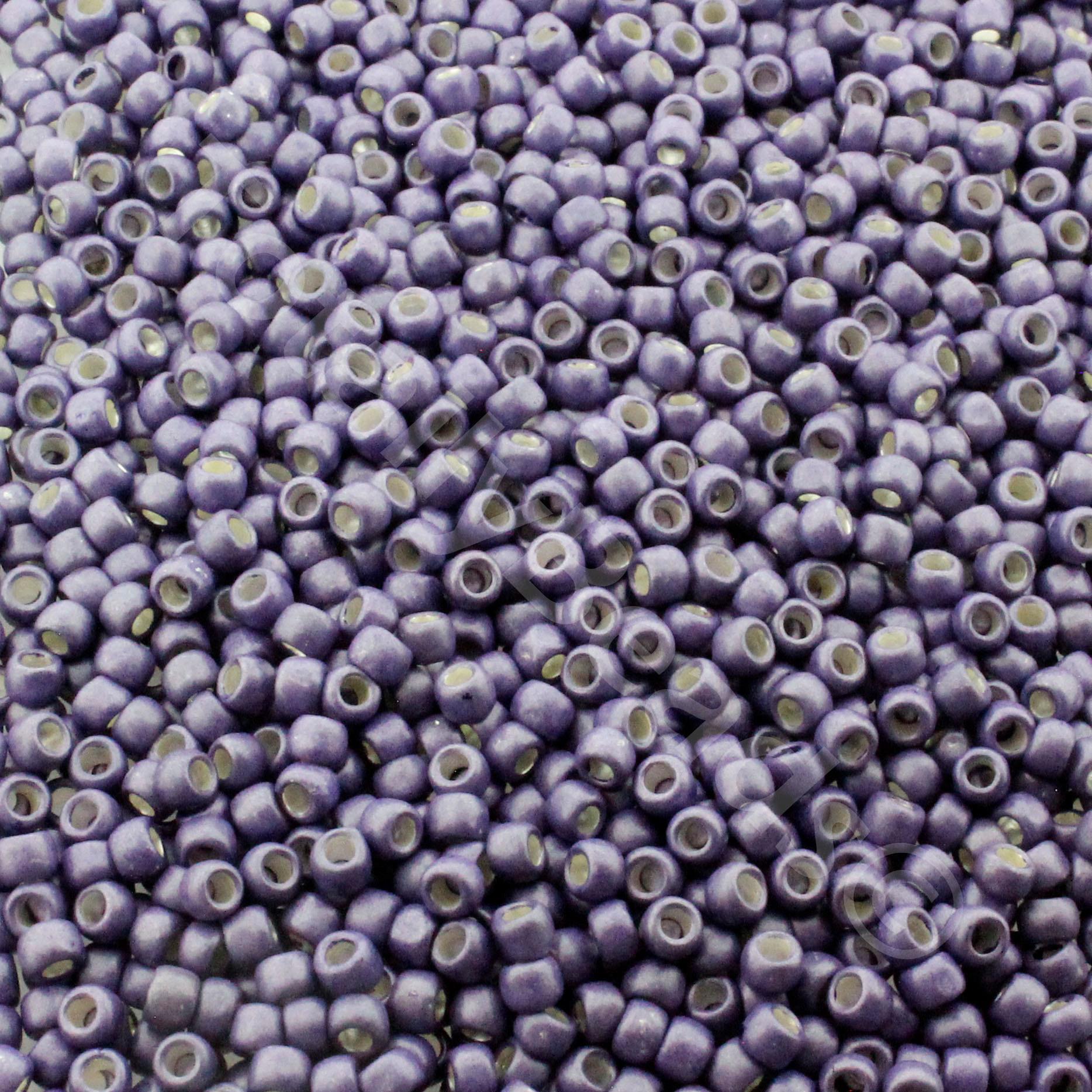 Toho Size 11 Seed Beads 10g - PermaFinish Polaris Frost