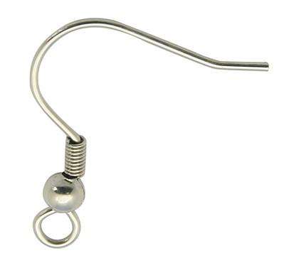 100-200 DIY Jewelry Making Findings Earring Hook Coil Ear Wire French Hook Alloy in Gold | One Size