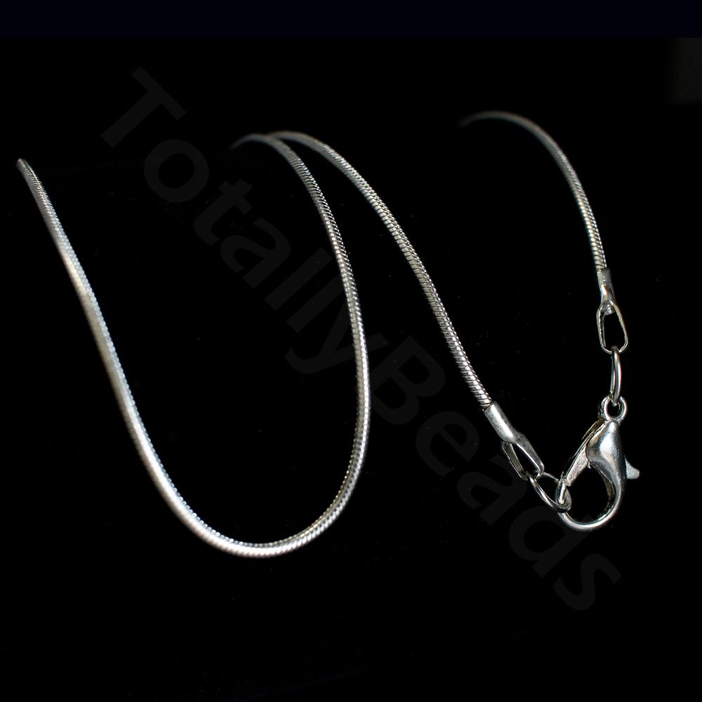 Necklace Chains Snake - Silver Plated 60cm