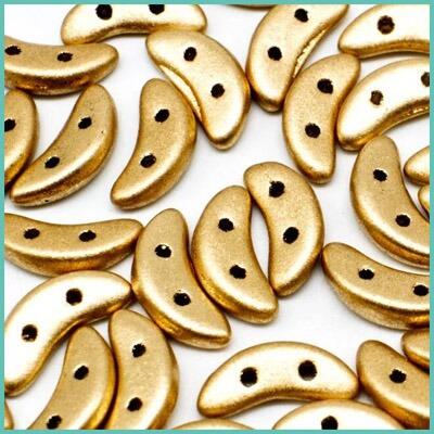 CzechMates Crescents two-hole crescent moon shape beads