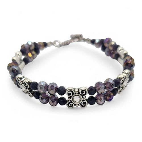 Vander Bracelets Makes 2 lavender bracelet making kit — DIY set with beads and instructions for creating handmade jewelry