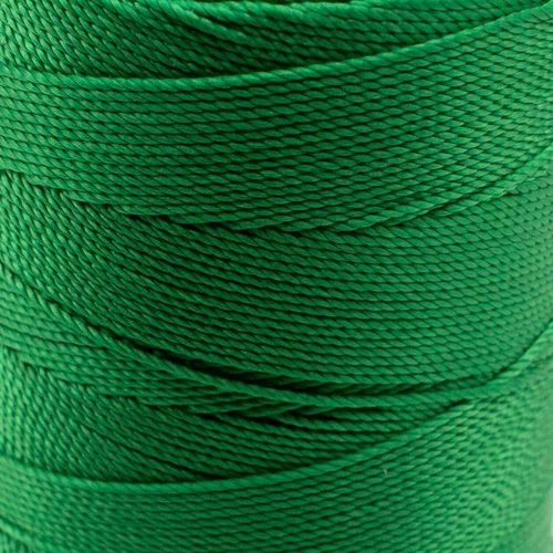 Micro Macrame Cord 12ply 0.4mm 5 metres   Green for jewellery making