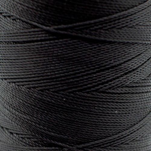 Micro Macrame Cord 9ply 0.3mm 7 metres   Black for jewellery making