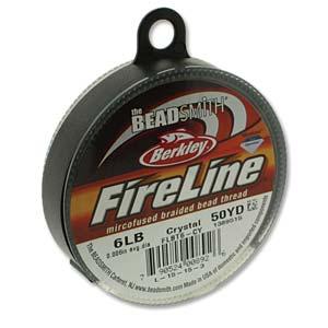 Fireline Thread 6lb 0.006in Crystal 50 Yards