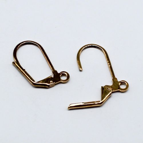 Leverback Earring 19mm Oval 5 Pairs   Gold Plate for jewellery making