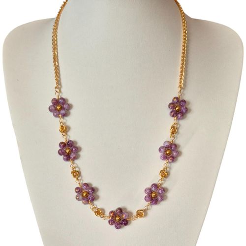 Noelani Floral Necklaces mulberry necklace making kit — DIY set with beads and instructions for creating handmade jewelry