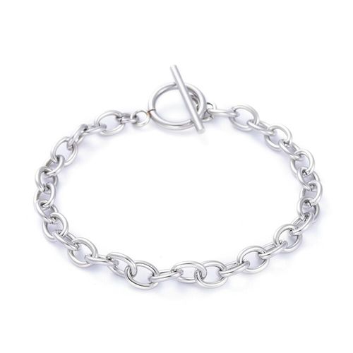 Stainless Steel Bracelet Chain 8x6mm Oval 7.5string for jewellery making
