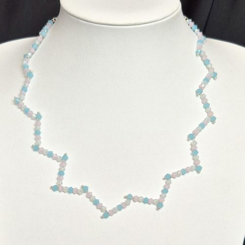 Ivy Crystal Pin Necklace Makes 2 sweetpea necklace making kit — DIY set with beads and instructions for creating handmade jewelry