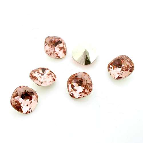 10mm resin Rivoli stone baby pink 1pc — faceted round crystal-style cabochon ideal for jewelry making, settings, and crafts