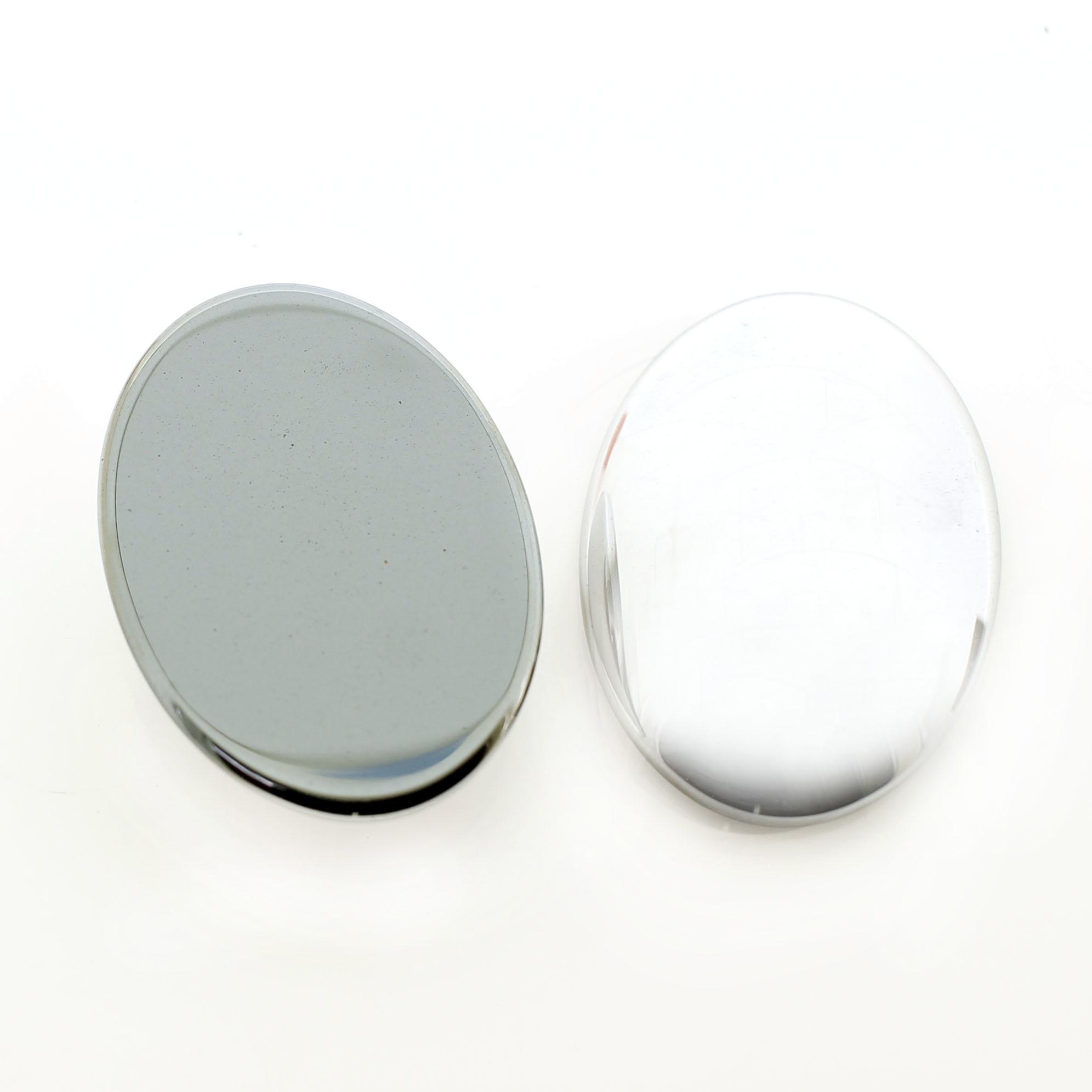 Hematite Cabochon Oval 20x15mm - Silver