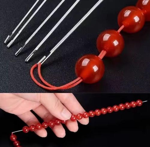 Bead Stringing Needle 2 Pack (2 sizes) 4mm for jewellery making
