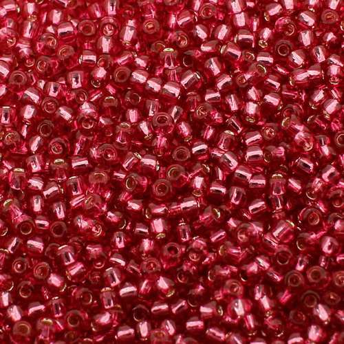 Toho Size 11 Seed Beads 10g - Silver Lined Mauve