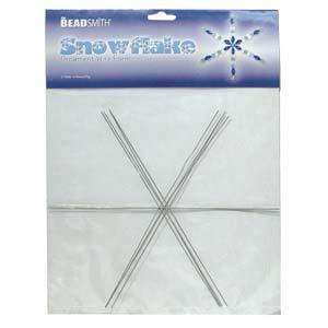 Wire Snowflake for Decoration 22cm 4pcs