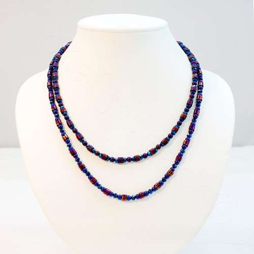 Hematite Snake Jewellery Pack purple jewelry making kit — DIY set with beads and instructions for creating handmade jewelry