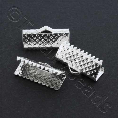 Crimp Connector 16mm - Silver Plated
