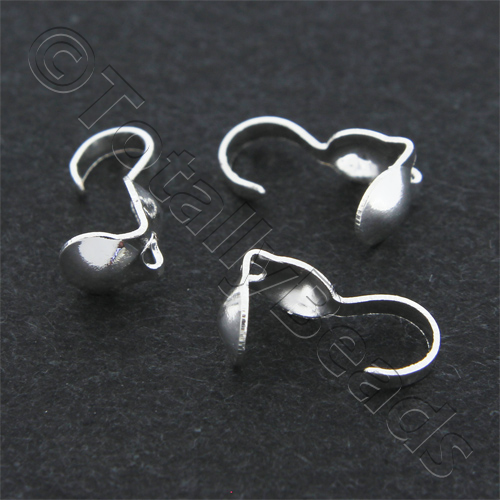 Calotte with Hook x 50 - Silver Plated