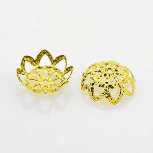 Bead Cap Filigree 10mm - Gold 50pcs