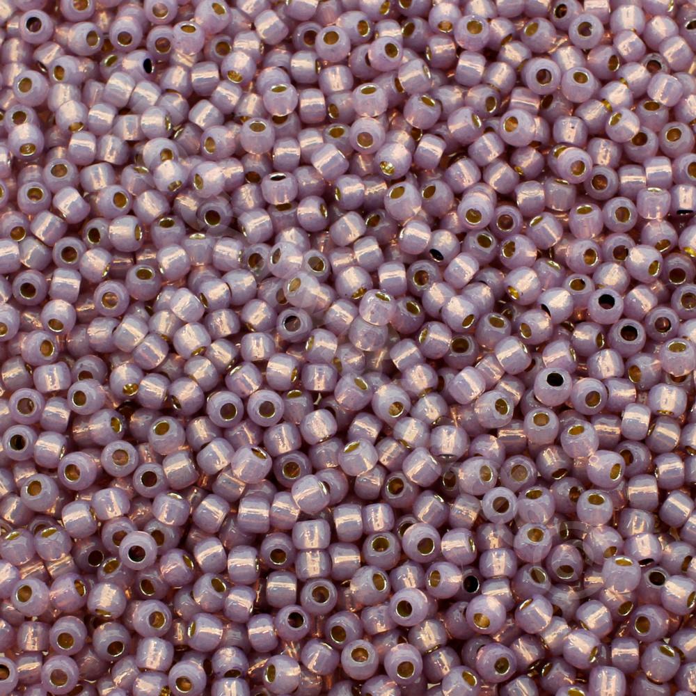 Toho Size 11 Seed Beads 10g - PF Silver Milky Amethyst