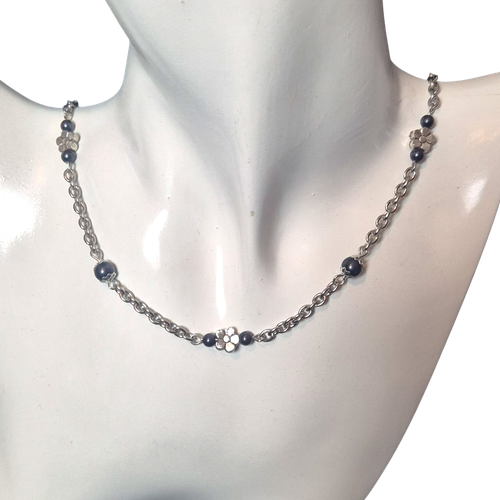 Kelsey Chain Necklaces (5)   Space Grey 4mm for jewellery making