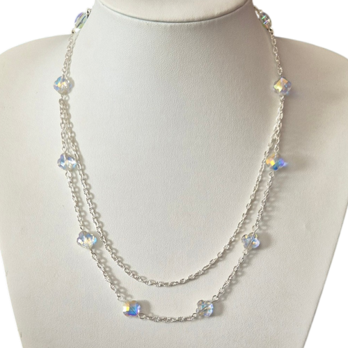 Sinead Clover Necklace x2   Crystal AB for jewellery making