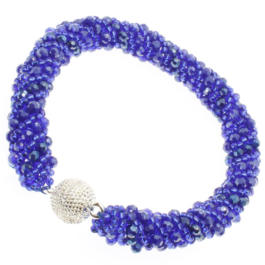 Russian Spiral 4 Bracelet Crystal - Royal Blue
