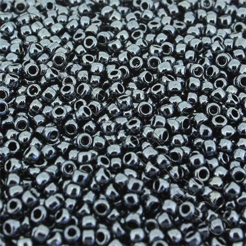 Toho Size 8 Seed Beads 10g - Metallic Hematite
