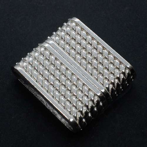 Magnetic Clasp 22mm Glue In - Rhodium Colour