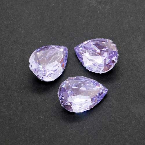 14mm resin Rivoli stone lavander — faceted round crystal-style cabochon ideal for jewelry making, settings, and crafts