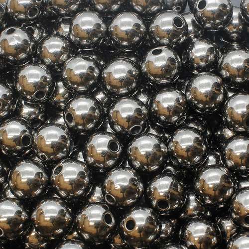 Black Round Beads - 6mm