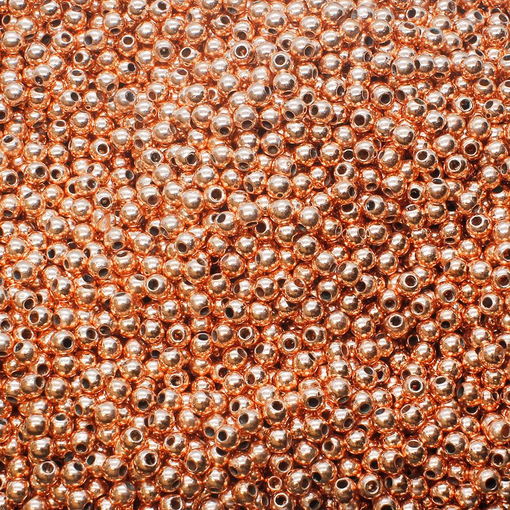 Acrylic Copper Round Beads 4mm - 1200pcs
